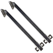 Meks BADEM10 Kalkar Kapak Makası Dolap Çekmece Metal 20 cm Sessiz Açma Kapama Amortisör Piston (1 Çift)