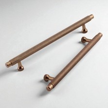 Meks Martin Bronz Metal Kulp 192 mm Mobilya Çekmece Mutfak Dolabı Dolap Modern Kapak Kulpları Grip Desen