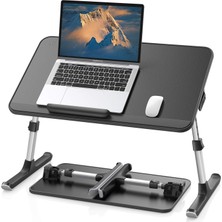 Meks Bix Saiji AL30 Ayarlanabilir Laptop Standı Ergonomik Tasarım 17 Inç Uyumlu Taşınabilir Masa Siyah