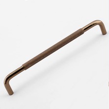 Meks Tırtıklı Bronz Metal Kulp 320 mm 32 cm Mobilya Çekmece Dolap Dolabı Modern Kapak Kulpları