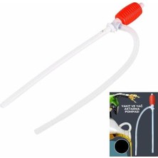 Meks Plastik Mazot ve Su Aktarma Pompası, Küçük Boy, Yakıt Transferi Için Manuel Sifon Pompası