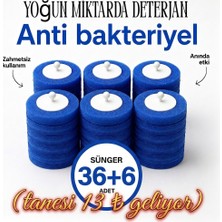 Mr. Güzellik 36 + 6 HEDİYE Deterjanlı Tek Kullanımlık Tuvalet Temizleme Yedek Süngeri ve Başlığı - Kullan At Fırsat Paketi