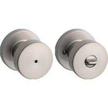 Meks Kwikset 97300-933 Pismo Kapı Topuzu, Yuvarlak, Saten Nikel