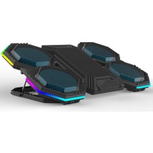 Meks Idock F12-1 Black 2600RPM Yüksek Devirli Fan Gaming Laptop Soğutucu Stand