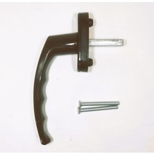 Meks Pvc Pimapen Pencere Kolu Balkon Sürme Kapı Kolu (5, Koyu Kahverengi)