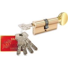 Meks Kale Kilit 164BME00001 Bilyalı Mandallı Silindir Çelik Pimli Altın Rengi, 68MM