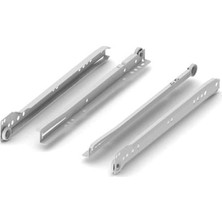 Meks Samet 450MM Beyaz Bantlı Çekmece Rayı 1 Takım