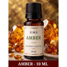 E.M.S Amber Esansiyel Uçucu Yağ Buhurdanlık Yağı Difüzör Esansı Oda Kokusu Esansı Mum Esansı 10 Ml.