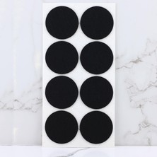 Meks BADEM10 Zemin Koruyucu Keçe 50 mm Yapışkanlı (8'li Paket) Masa Sandalye Mobilya Koltuk Ayak Keçesi