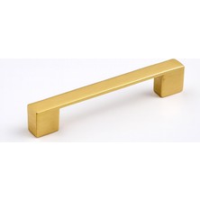 Meks Gölcük Metal Mat Altın Gold Kulp 128 mm Mobilya Çekmece Mutfak Dolabı Dolap Kapak Kulpları Kulb