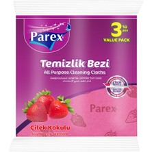 Meks Parex Çilek Kokulu Temizlik Bezi 3'lü Orta Boy
