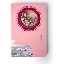 Meks Ecrou 3D Katmanlı Oyma Defter – Panda Temalı Stereo Kapak, 60 Sayfa 120 Yaprak Yaratıcı Tasarım Not