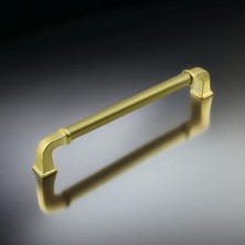 Meks Alfa Metal Mat Gold Altın Kulp 192 mm Mobilya Çekmece Mutfak Dolabı Dolap Kapak Kulpları Kulb Kulpu