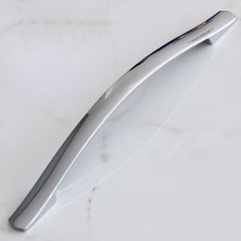 Meks BADEM10 Elif Krom Metal Kulp 160 Mm-16 cm Mobilya Çekmece Mutfak Dolabı Dolap Kapak Kulpları Kulbu