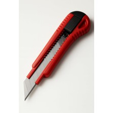 Meks Eltos Alüminyum Maket Bıçağı, 18 mm Falçata, Otomatik Kilitleme, Ergonomik Kesim Aracı, Dayanıklı E