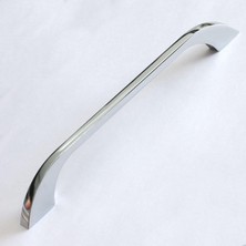 Meks BADEM10 Meriç Kulp Mobilya Mutfak Dolabı Çekmece Dolap Kulpları Kapak Kulpu Kulbu Krom Renk 224 mm
