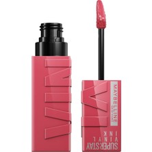 Meks Maybelline New York Super Stay Vinyl Ink Uzun Süre Kalıcı Likit Parlak Ruj 160 Sultry