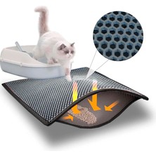 Meks Bypet Elekli Kedi Kumu Paspası Küçük Boy (Gri)