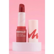 Meks Miniso Lisanslı Minimalist Serisi Kadife Mat Ruj No 02 - Sıcak Kırmızımsı Tonu ve Pürüzsüz Dudak Re
