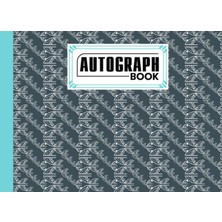 Meks Autograph Book: Rectangles Cover | Memory Book, Signature Celebrity Memorabilia Album Gift, Size 8.