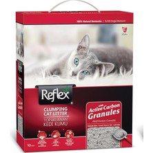 Meks Reflex Aktif Karbon Granüllü Topaklanan Kedi Kumu 10 Lt