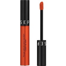Meks Sephora Cream Lip Stain-E Vitamin Içerikli Uzun Süre Kalıcı Yoğun Pigmentli Ultra Mat Bitişli Ruj 5