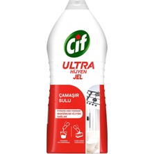 Meks Cif Ultra Hijyen Jel Yüzey Temizleyici Çamaşır Sulu Katkılı Leke Çıkarıcı Yağ Çözücü 1500 ml