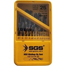 Meks Sgs 25 Parça Hss Matkap Uç Seti̇ SGS1420
