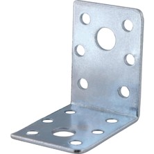 Meks BADEM10 Mobilya Dolap Köşe Bağlantı Sabitleme L Demir Köşebent Gönye 50X50X35 mm (10 Adet)
