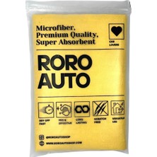 Meks Güderi Oto Kurulama Bezi - 320 Gsm Süper Emici Mikrofiber Cam ve Kaporta Temizlik Bezi (50X70 cm