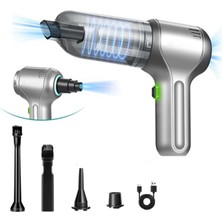 Meks Enshall Technology Yeni Araç Içi Şarjlı 180 Watt Mini Süpürge 12000PA 3ın1 Taşınabilir Güçlü Süpürg