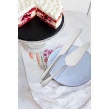 Mey İthalat Çelik Silver Pasta Spatula Bıçak Seti Kek Sunum CIN615BY