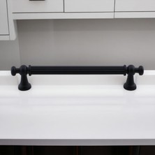 Meks Selçuklu Siyah Metal Kulp 160 mm Mobilya Çekmece Mutfak Dolabı Dolap Kapak Kulpları Kulb Kulpu