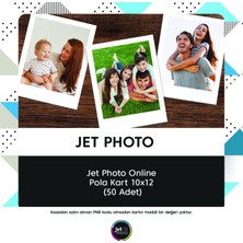 Jet Foto Jet Photo Online Pola Kart 10X12 (50 Adet) (6'li Paket)