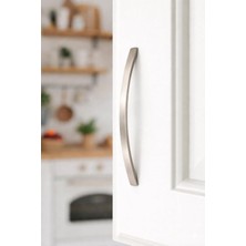Meks 5'li Modern Alüminyum Inox Dolap & Çekmece Kulpu 224 mm – 5’li Paket (688/224/02)