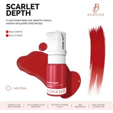 Meks Bi̇omaser Scarlet Depth 12ML Pudra Profesyonel Koyu Kırmızı Dudak Pigmenti