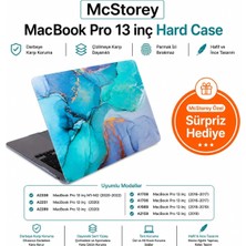 Meks Mcstorey Macbook Pro 13 Inç M1 M2 Kılıf A2338 Uyumlu | Premium Mermer Desenli Hard Case Sert Koruyu