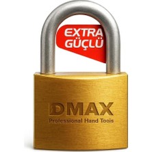 Meks Dmax 25 mm Pirinç Asma Kilit – Dayanıklı Gövde, Güvenli Kilitleme, Anahtarlı Sistem, Ev Ofis Depo D