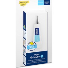 Meks Grohe Quickglue Set S, Banyo Ürünleri Yapıştırıcı, 1 Yapıştırıcı Tüp ve Temizleme Mendili, Fayans,