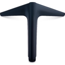 Meks Aydos Metal Ayak 15 cm Mat Siyah Mobilya Ayağı Dayanıklı Modern Dekoratif Tasarım Kolay Montaj