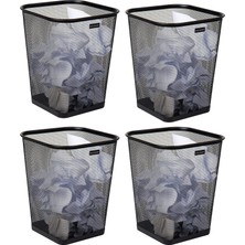 Meks Mind Reader Mesh Çöp Kovası, Atık Kağıt Sepeti, Kare, Ofis, Metal Örgü, 9.8 "u x 9.8" G x 12.25" H,