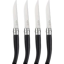 Mey İthalat Opinel Estuche De 4 Cuchillos De Mesa Ebano (Hoja Pulido Espejo)