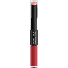 Meks L'oreal Paris Infaillible 2-Step 24 Saat Kalıcı Likit Ruj & Balm - 501 Timeless Red