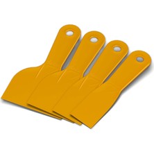 Mey İthalat BADEM10 Dekor Plastik Ispatula Set Spatula Seti 4 Parça