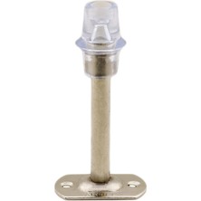 Meks BADEM10 Kapı Stoperi Tamponu 10 cm Krom Metal Vidalı Kapı Stopu Silikonlu