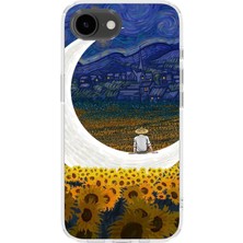 Moonset Iphone 17E Uyumlu Baskılı Yumuşak Silikon Şeffaf Telefon Kılıfı