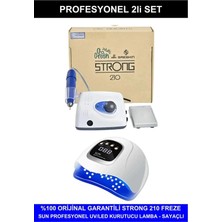 Mey İthalat Fontenay Protez Tırnak Kalıcı Oje Seti, Strong 210 Freze Makinesi, Uv LED Kurutucu, Beyaz