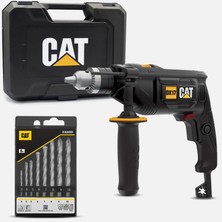 Cat DX17.1 750WATT 13MM Profesyonel Darbeli Matkap + 8 Parça Aksesuar (2'li Paket)