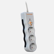 Tuncmatik Tunçmatik TSK6136 3'lü 1050 Joule Siyah 1.5m Powersurge Akım Korumalı Priz (7'li Paket)