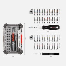 Bosch 42 Parça Vidalama Ucu Seti (5'li Paket)